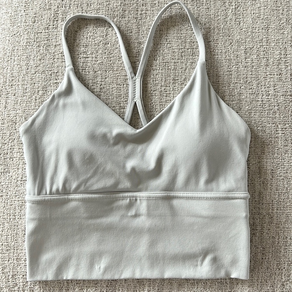 Off white padded tank top